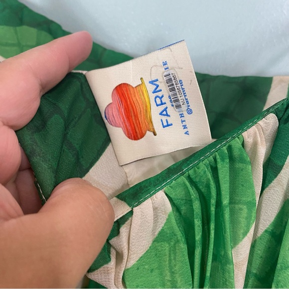 Farm Rio Tropical Boardwalk Maxi Dress Green Vacation Dress Medium - Picture 6 of 7